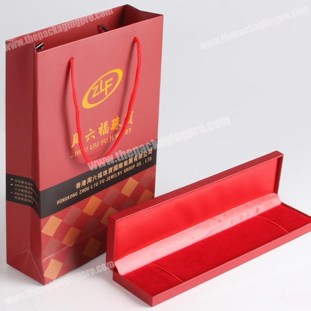 oblong shape fashionable necklace packaging gift box jewelry box storage