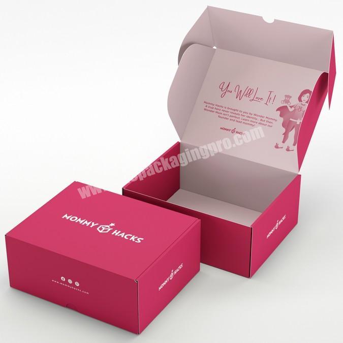 ODM factory color box clothing packaging box custom logo box