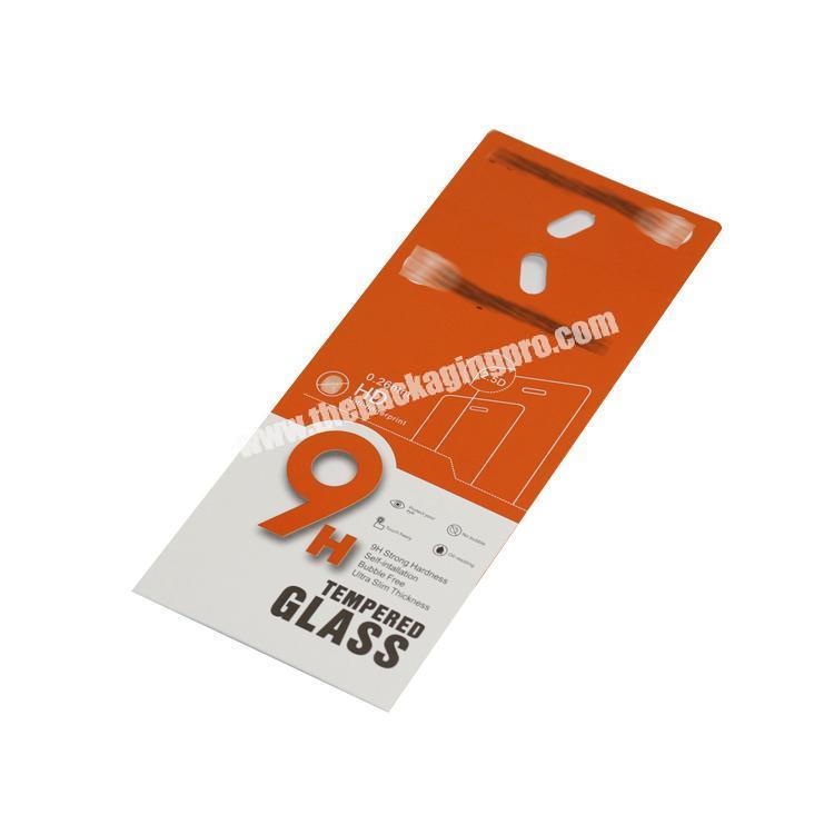 OEM 9H tempered glass screen protector packaging