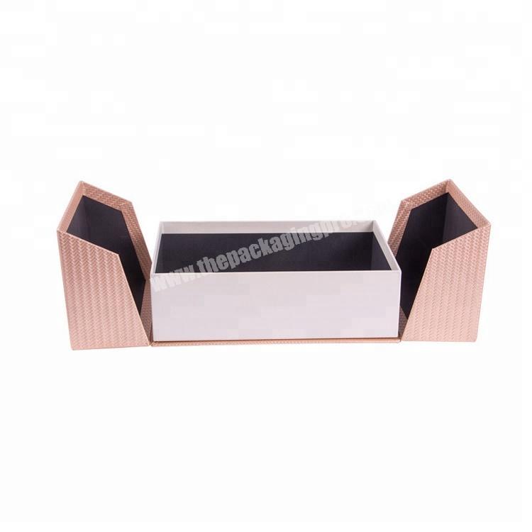 OEM custom 4C printing double door paper box slide open box in China
