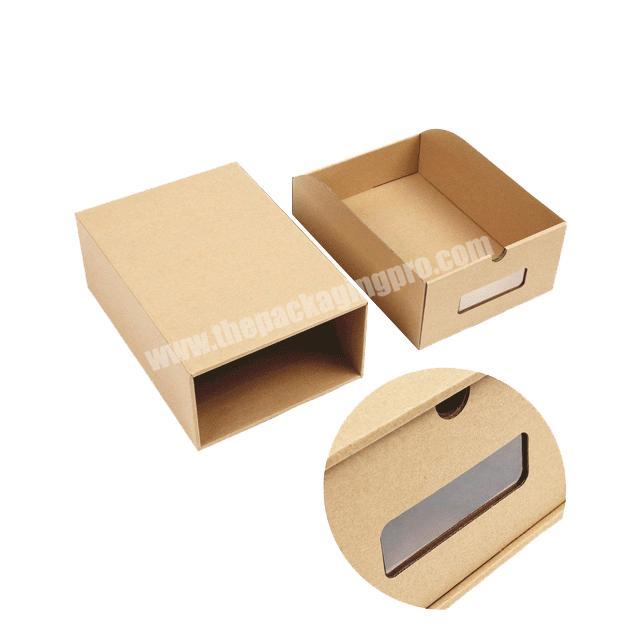 OEM Custom Luxury Shoe Gift Shipping Box Kraft Brown Corrugated Paper Packaging Box