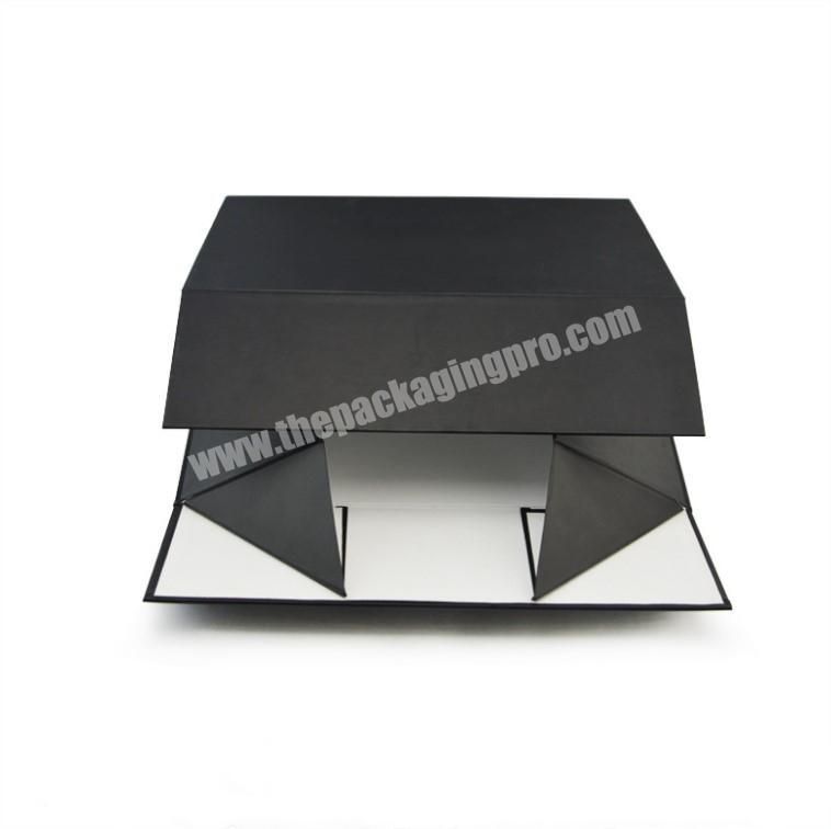 OEM customized brand rigid cardboard folding paper foldable hair extension packaging gift box