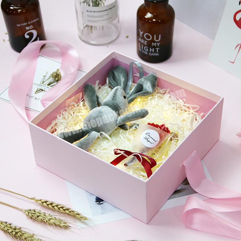 OEM Customized Wholesale Jewelry Bottle Gift Boxes Ribbon Bow With Window Wholesale Wine Bottle Gift Boxes
