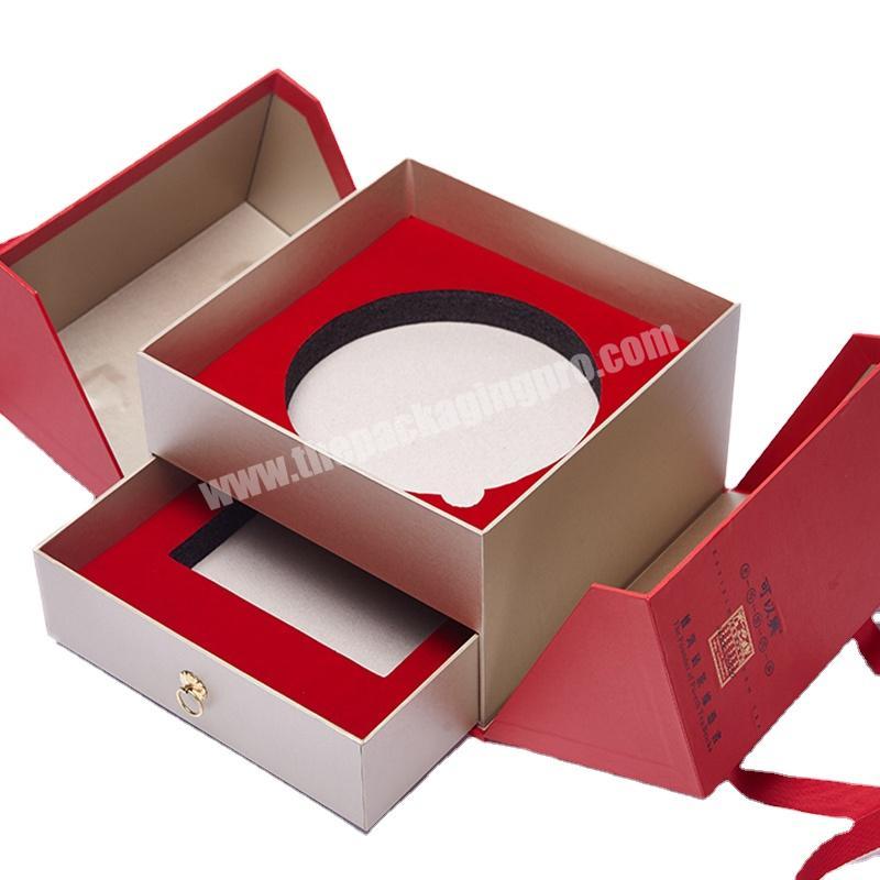 OEM Facoty custom logo  mystery luxury gift box double open gift box