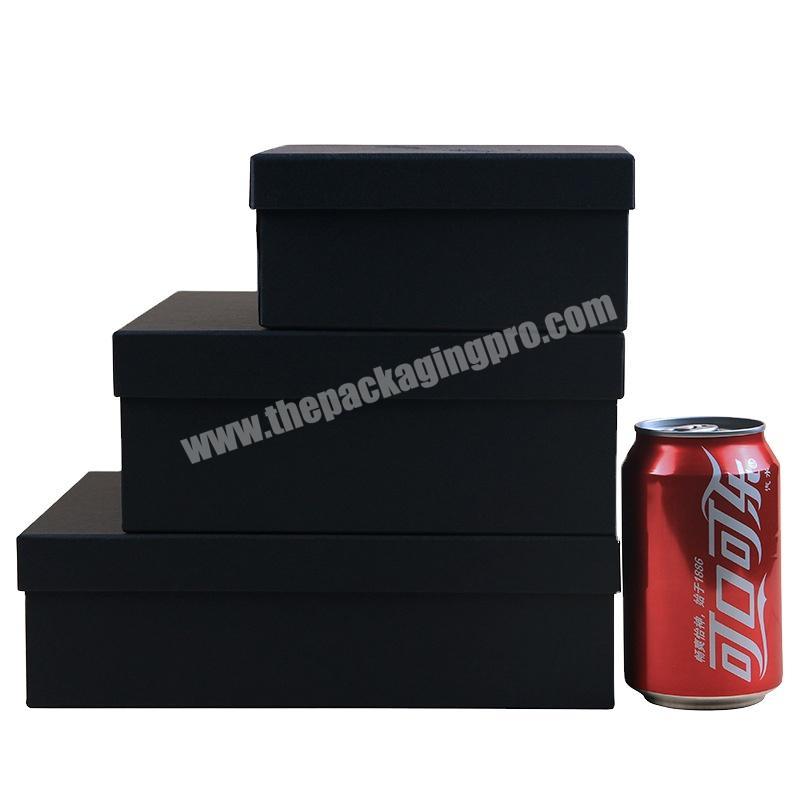 OEM Factory Black color rigid box customized size rigid box low MOQ