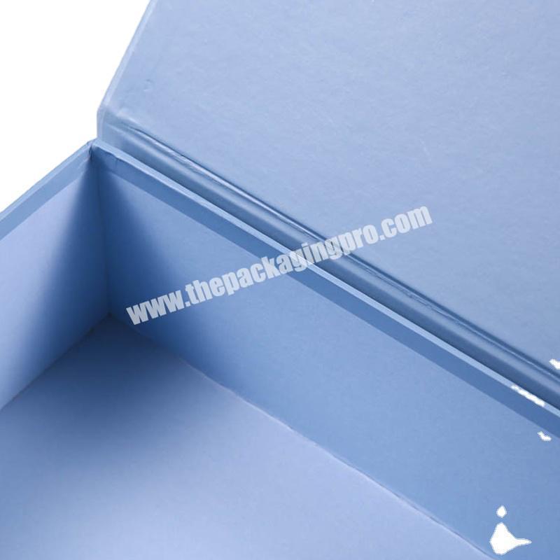 OEM Factory Blue color printing paper gift packaging box big size magnetic gift box