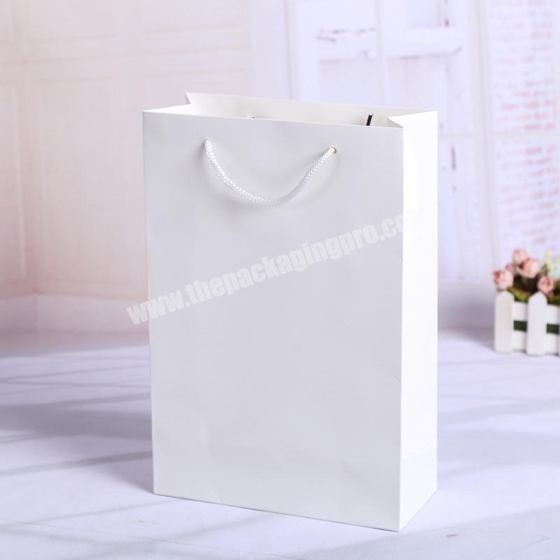 OEM Factory C1S paper carrier bag ivory board white color paper carrier bag
