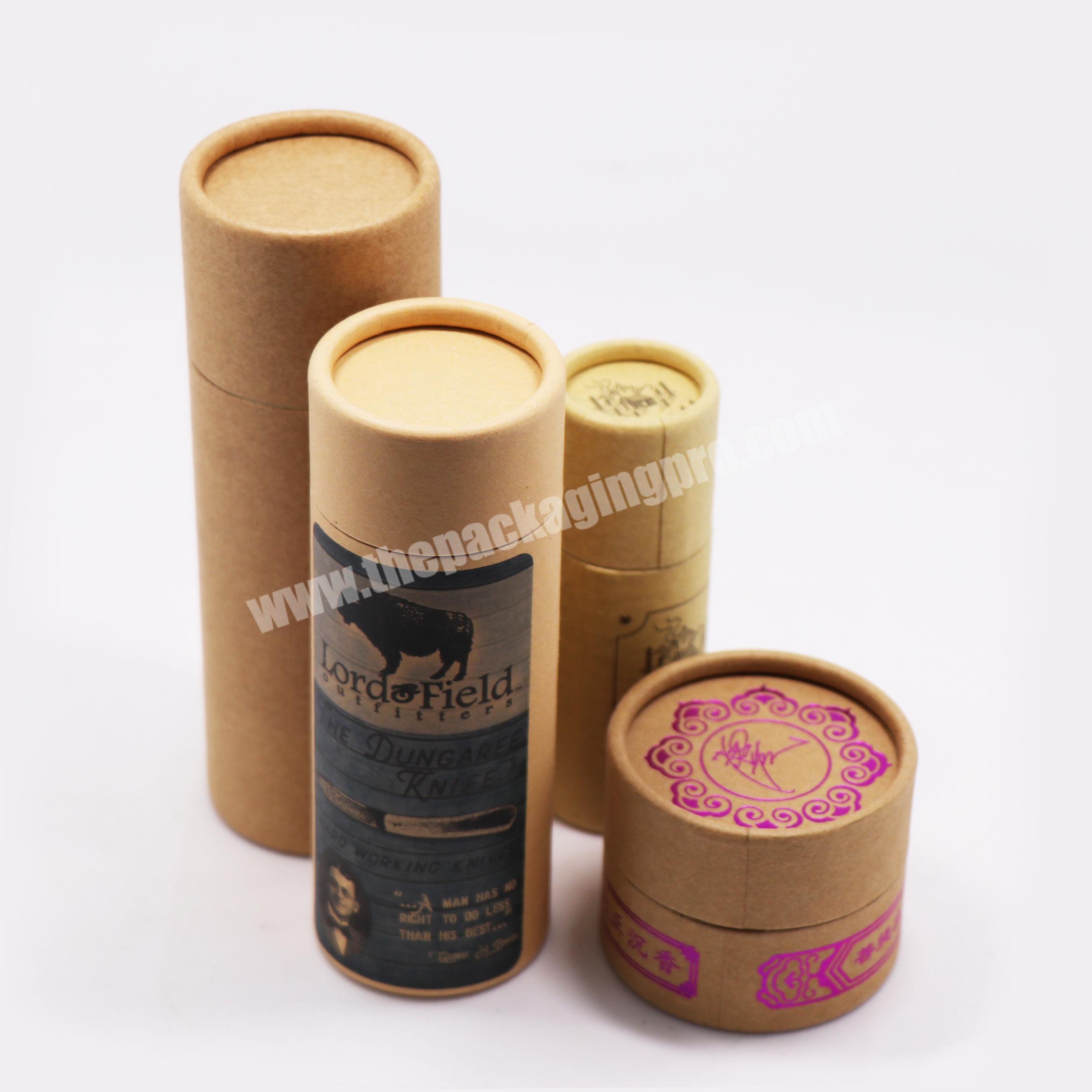 Oem Factory Ccustom Printing Tube Kraft Soap Gift Box Paper Packaging