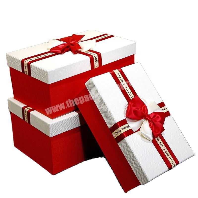 OEM Factory Christmas hot sale paper packaging gift paper box valentine gift box