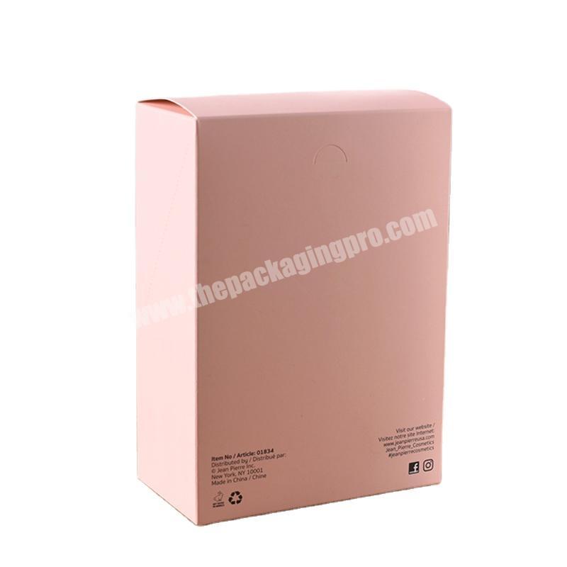 OEM Factory CMYK printing paper box matte coating cosmetic paper packaging box