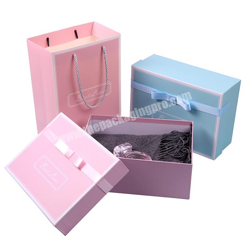 OEM Factory Cozy Insulation Cup Packaging Paper Box Simple Square gift box removeable lid gift box