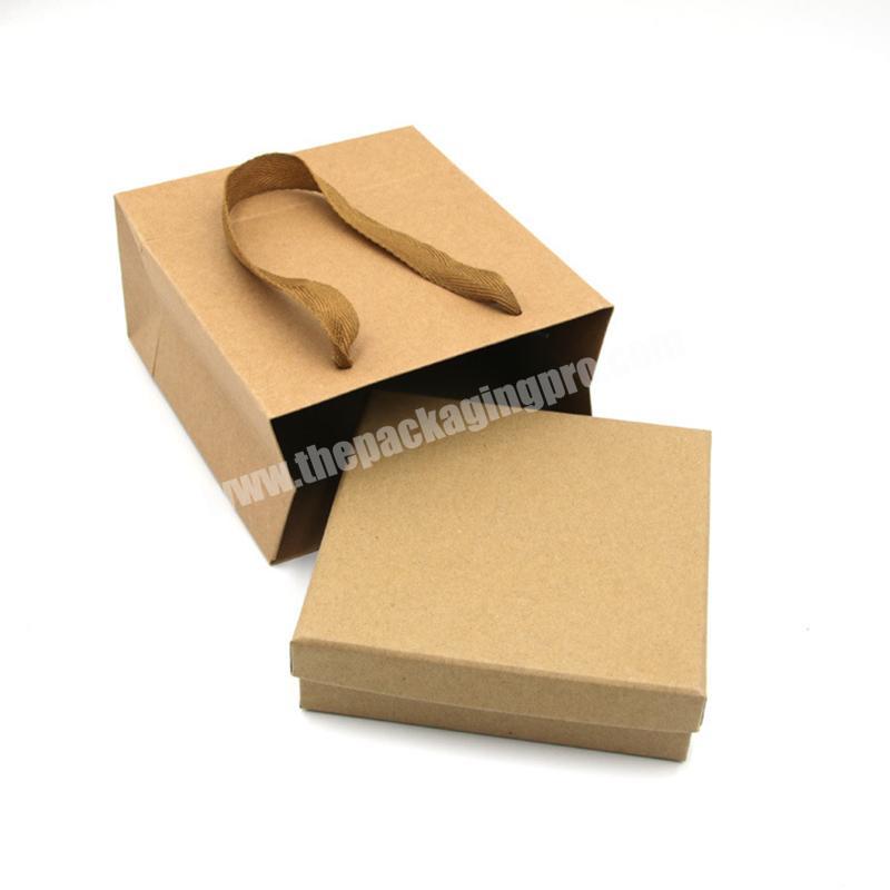 OEM Factory Kraft paper box paper bag no logo paperboard box paper bag