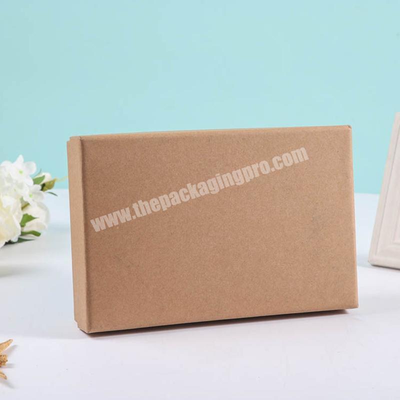 OEM Factory Kraft paper rigid box brown color rigid box rectangle paper box
