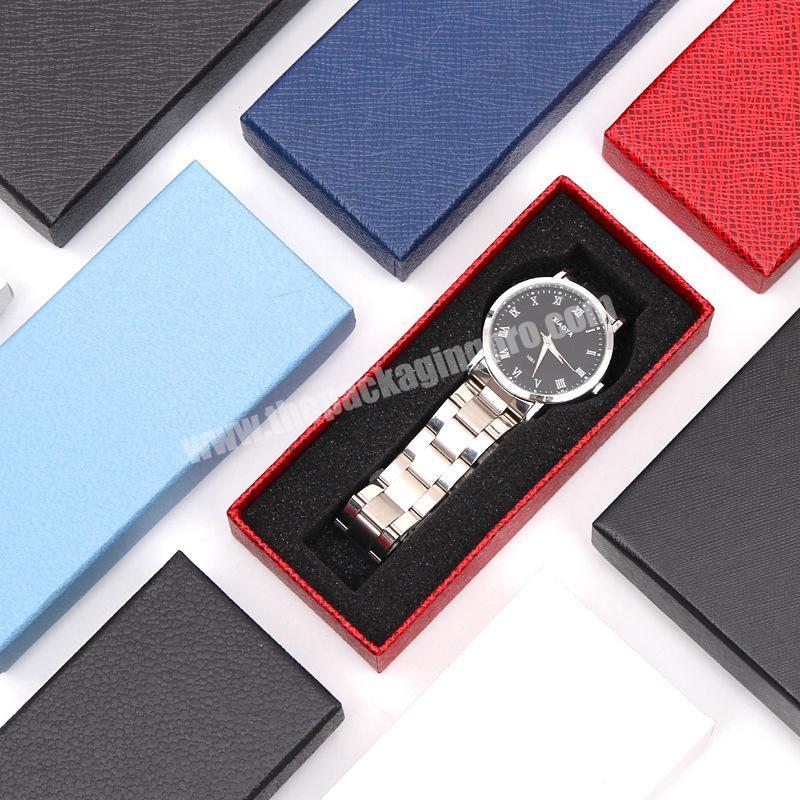 OEM Factory Made Logo Paper Gift Watch Packaging Box with foam inside