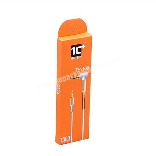 OEM Factory Pantone color paper packaging orange color matte laminate paper box