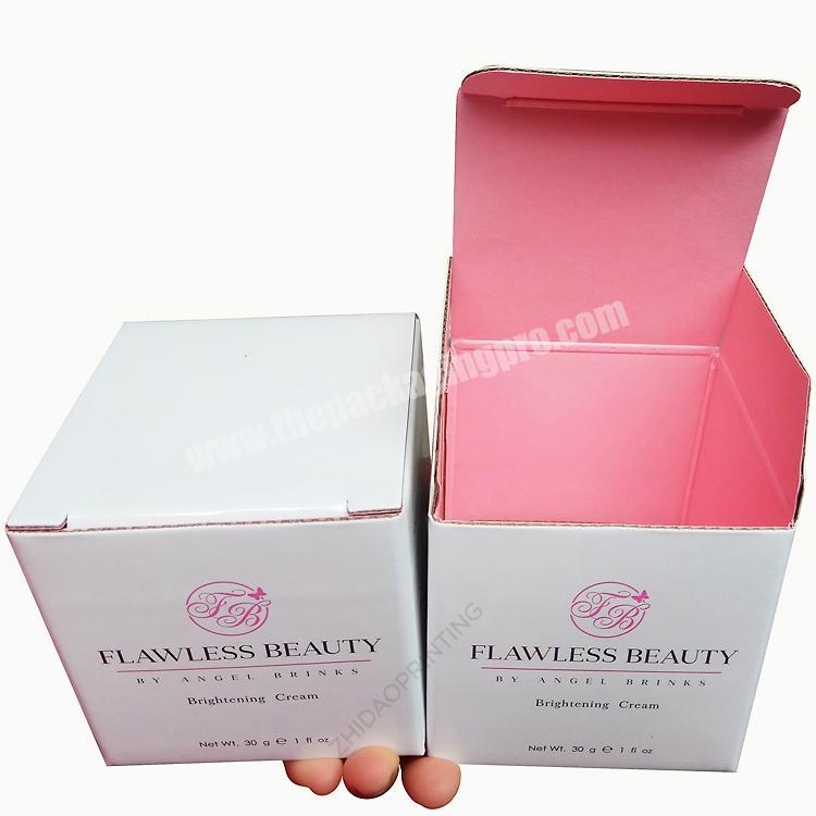 OEM Factory Retail Eco Friendly Cosmetic Packaging Both Sides Printed Corrugated Tuck Box