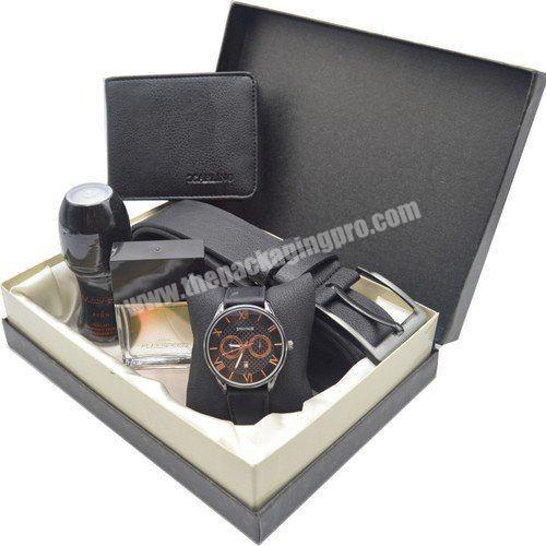 OEM High-End Logo Printed Factory Cardboard Cork Square Fossil Magnet Plain Wrist Watch Paper Box Collection for Girl
