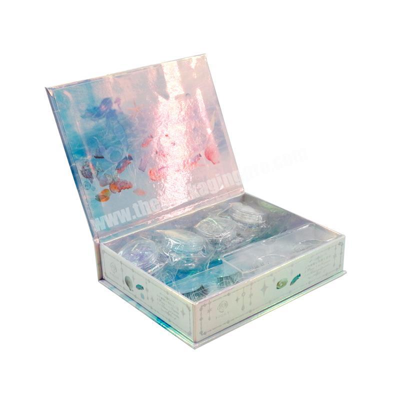OEM high quality magnetic closure false eyelash packaging paper box