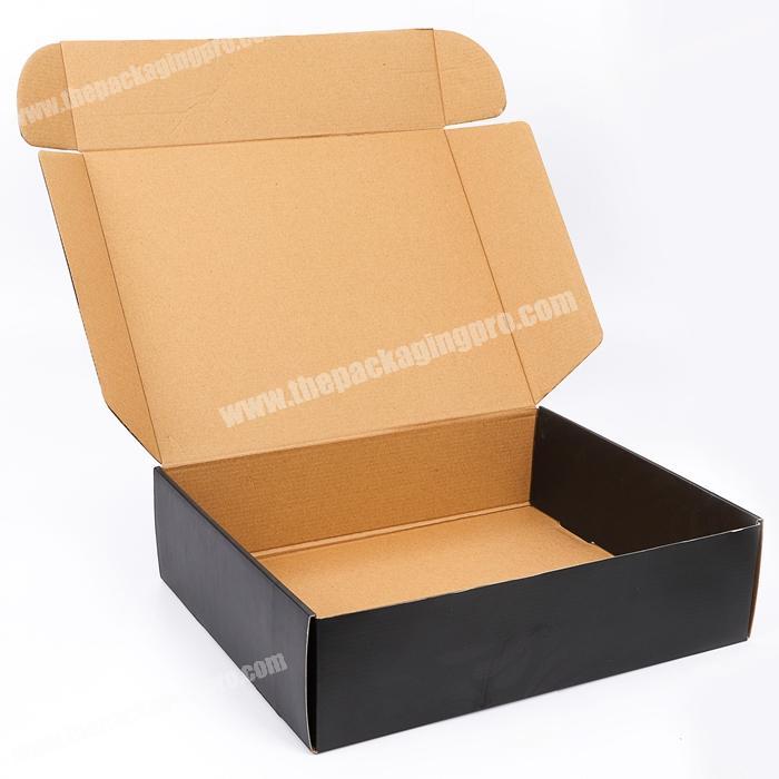 OEM hot selling custom printed corrugated box paper black shipping mailer box for tools organizer packaging