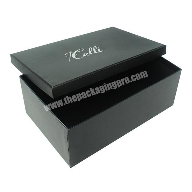 Oem Lid And Base Box Custom Baby Gift Clothes Packaging Black Kraft Paper Box