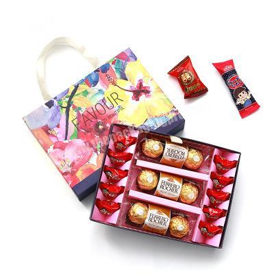 OEM logo color picture printing eco valentine gift chocolate box