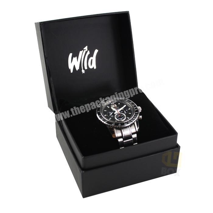 Oem Luxury Fancy Paper Custom Square Size High End Branded Cardboard Business Man Single Watch Box Guangdong