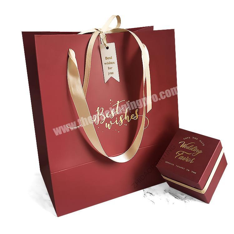 Oem Made Luxury Recycled Paper Printing With Custom Logo Clothes Package Paper Bag With Handle