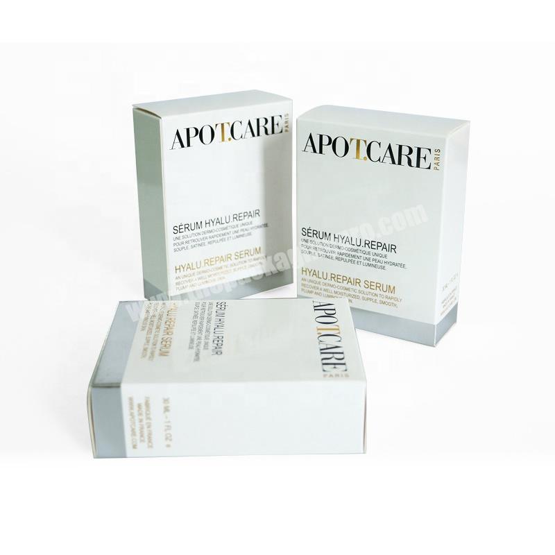 Oem odm France brand skin care serum hyalu repair cream packaging box