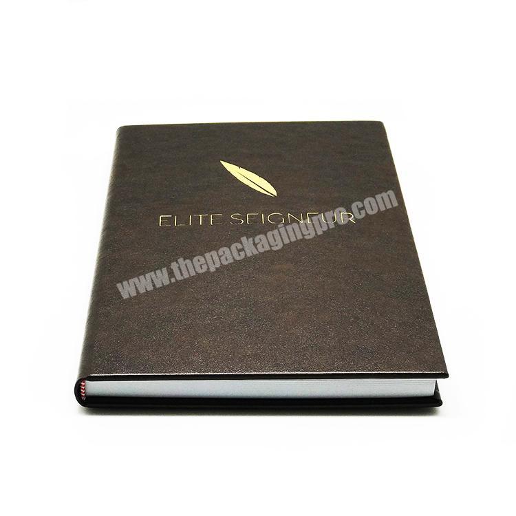 OEM Personalized Custom Hardcover Printed A5 A4 Size Pu Leather Planner Notebook