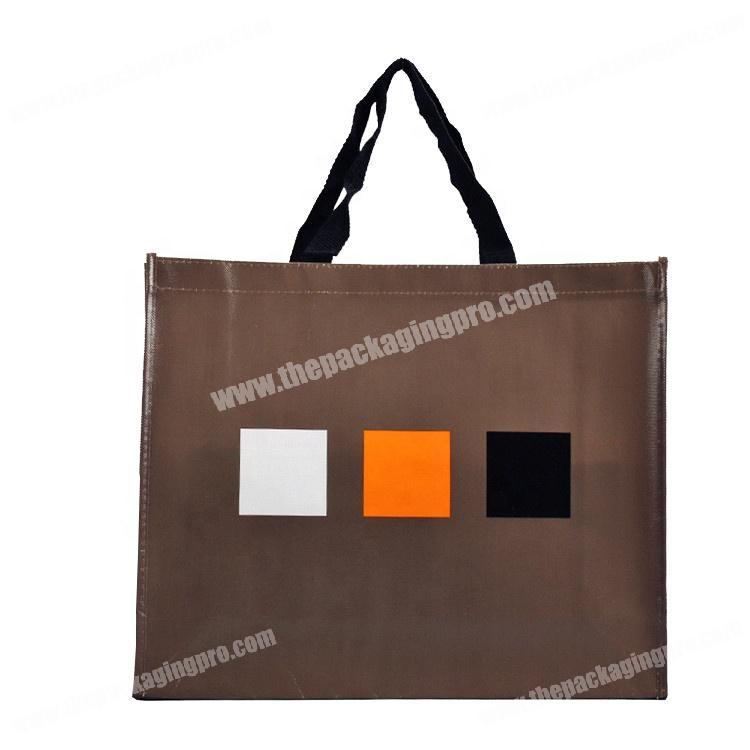 OEM production promotional printed shopping non woven bag with lamination