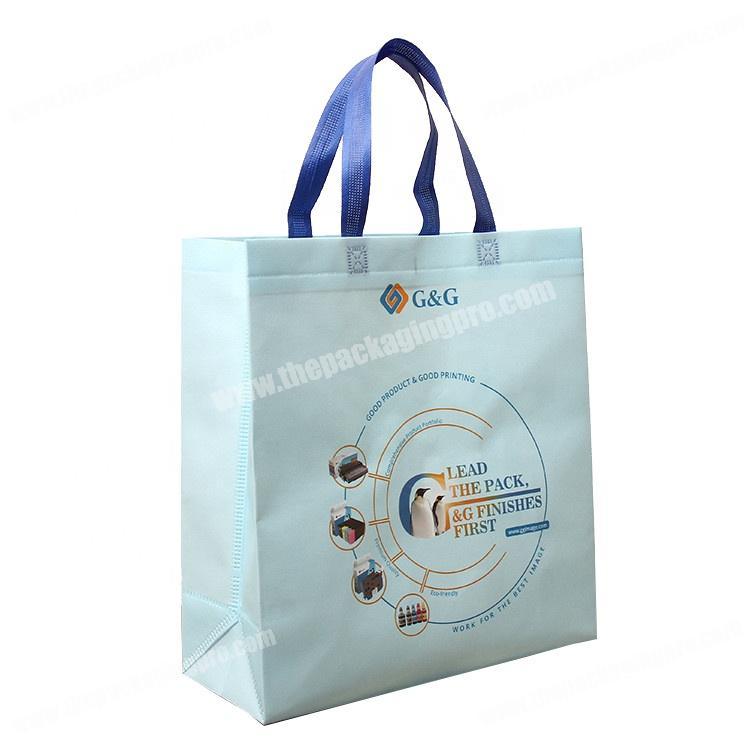 OEM production recyclable shopping use promotion laminated non woven bag