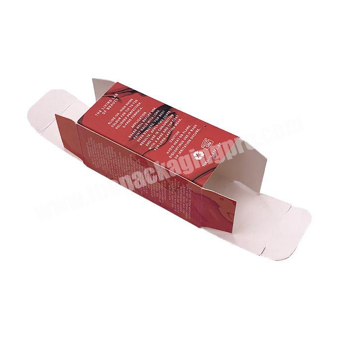 OEM purple cosmetic packaging paper box for perfume skin care cream sunscreen essential oil folding printing logo box