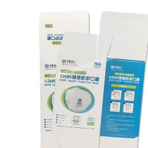OEM  wholesale paper disposable face mask box 50pcs