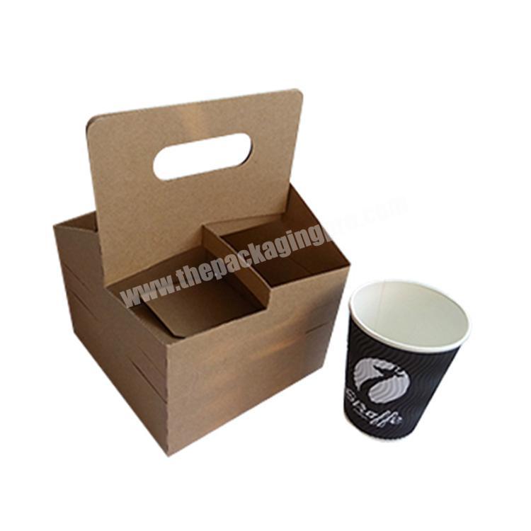 OEMODM Factory Eco Friendly Cardboard Coffee Paper Cup Take Away Carrier Holder Trays
