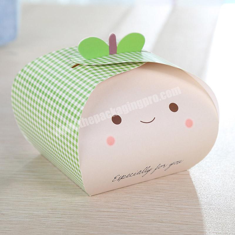 OEMODM Factory High Quality Mini Virgin  Kraft Paper Cake Packaging Box With Handle