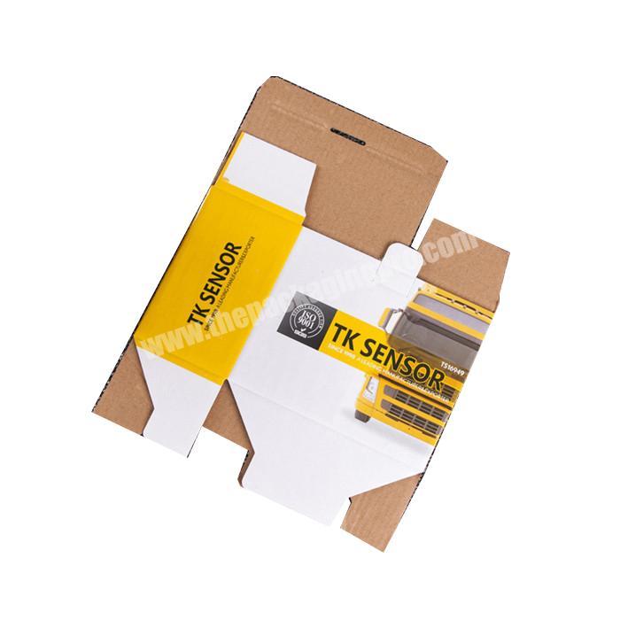 offset full cmyk color printed paper box without glue for hardwares packaging