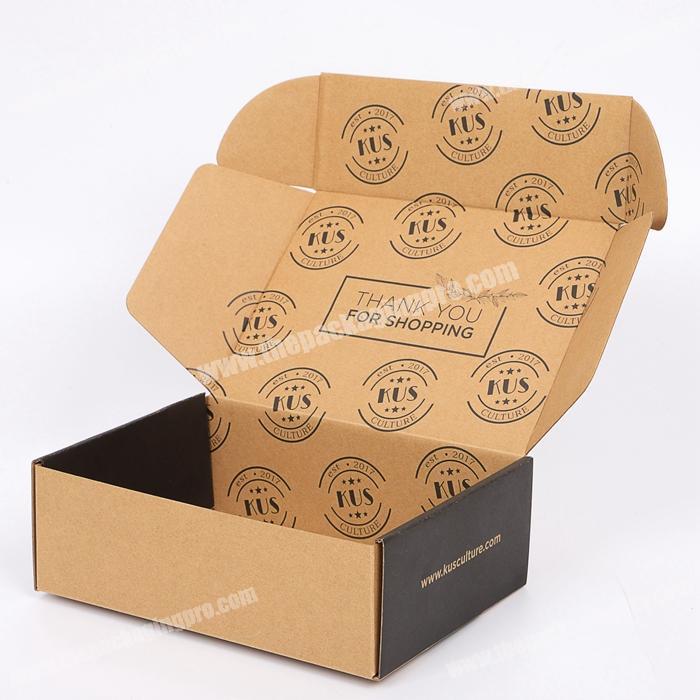 Offset Printed Recycled Natural Mailing Boxes Corrugated Paperboard Brown Kraft Shipping Packaging Box for Bathroom Shower Set