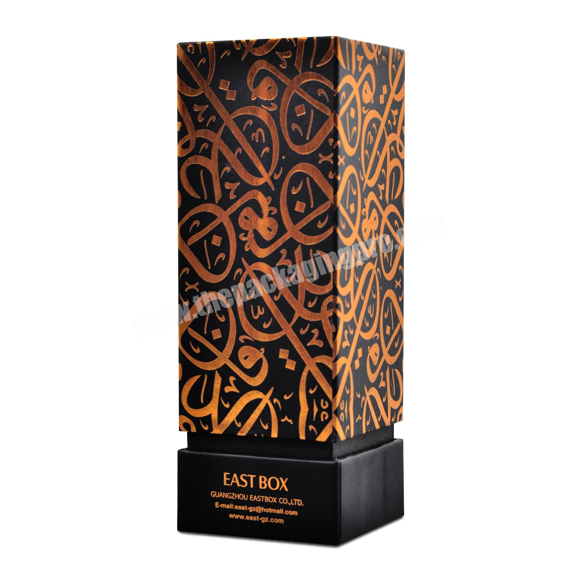 Orange color fragrance paper packaging box Essential oil bottle printing pattern box