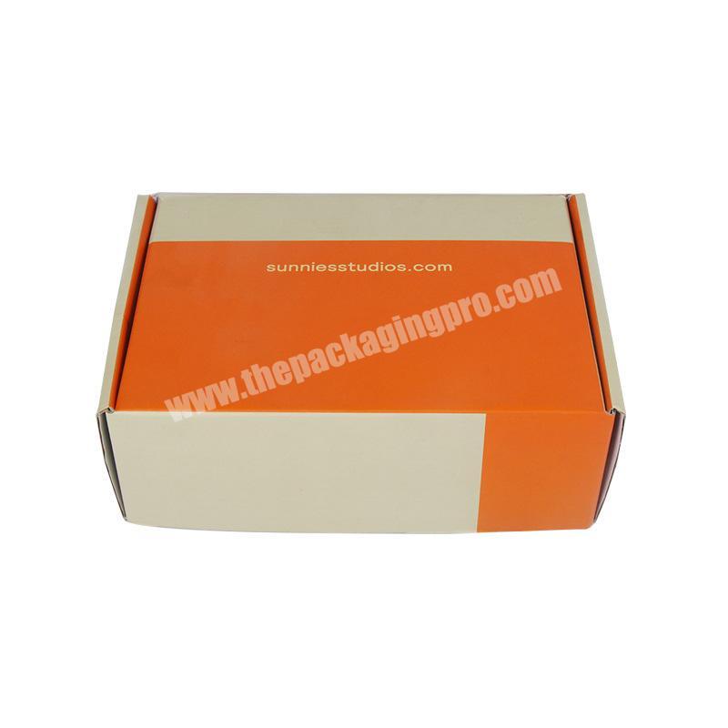 orange mailing packaging box