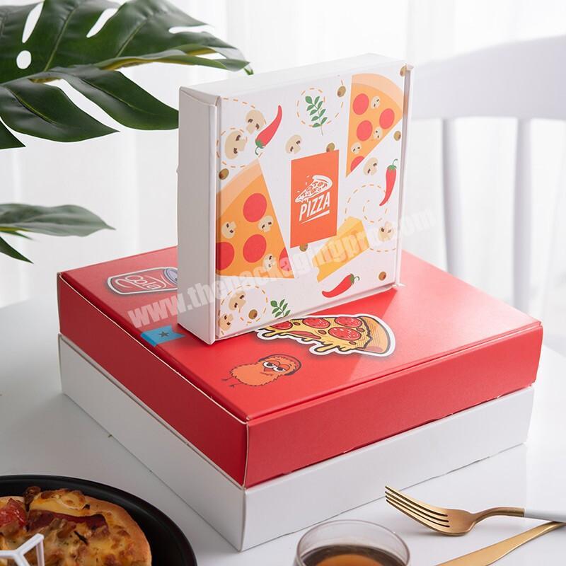 Own Brand New Handmade Cheap Price Rectangle Style Fold Food Pizza Packaging Box For Packing