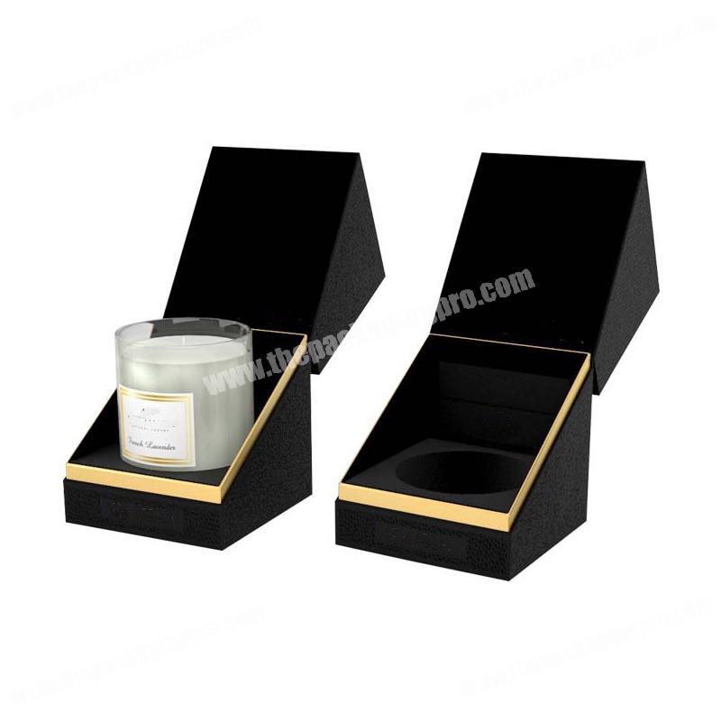 Own design printed cardboard paper custom luxury candle packaging boxes