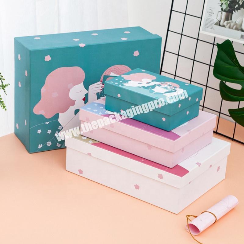 Package Mini Design Logo pink Hard Paper High Quality Cardboard mailer Box
