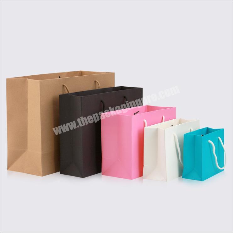 packaging bag logo printed paper pouch for shoes luxury shopping bag