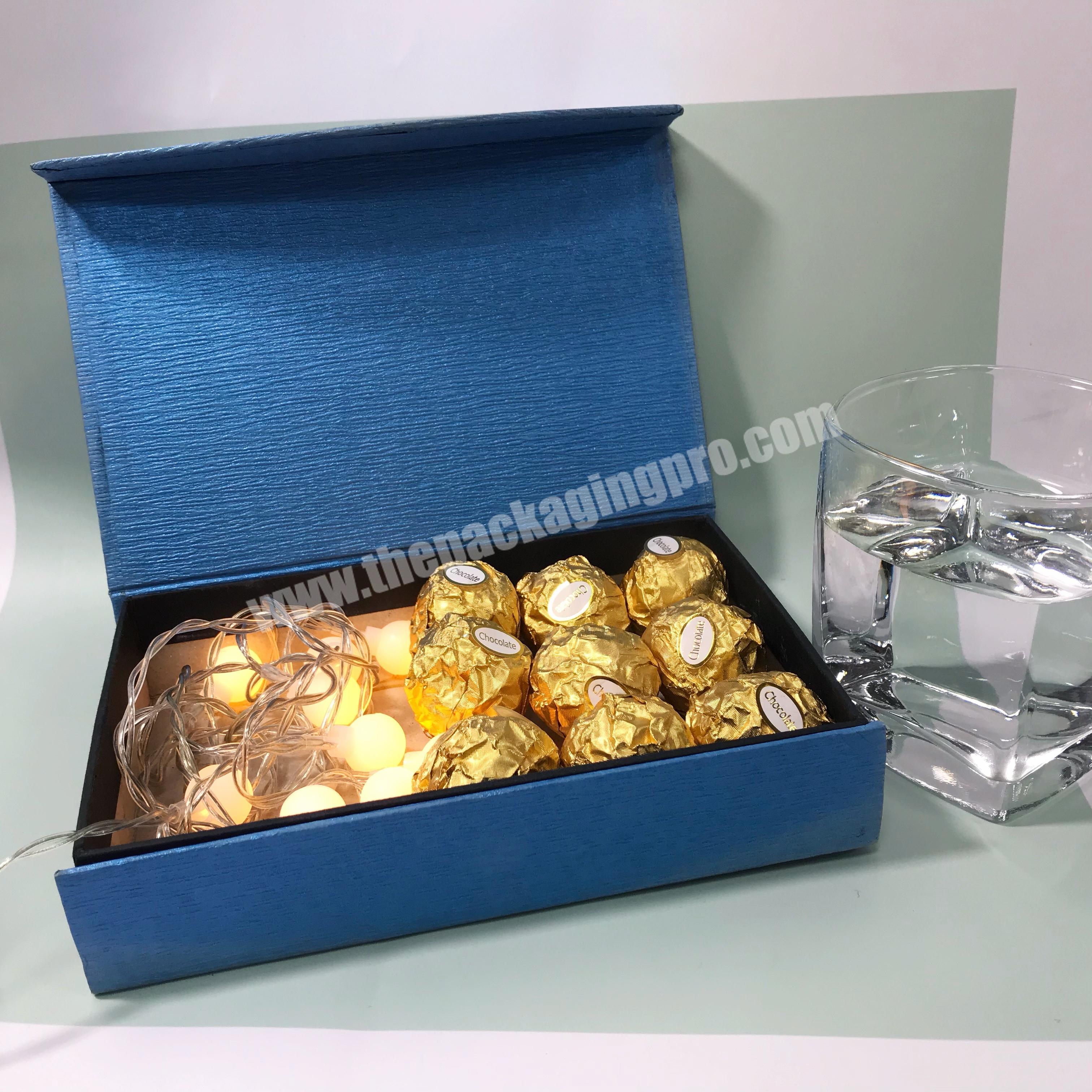 Packaging box supplier handmade custom logo luxury hair estension packaging chocolate box