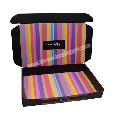 Packaging Box With your Own Logo Corrugated Mailing Box for Cosmetics Razor Cookies  Beauty Products Hair Extention Box