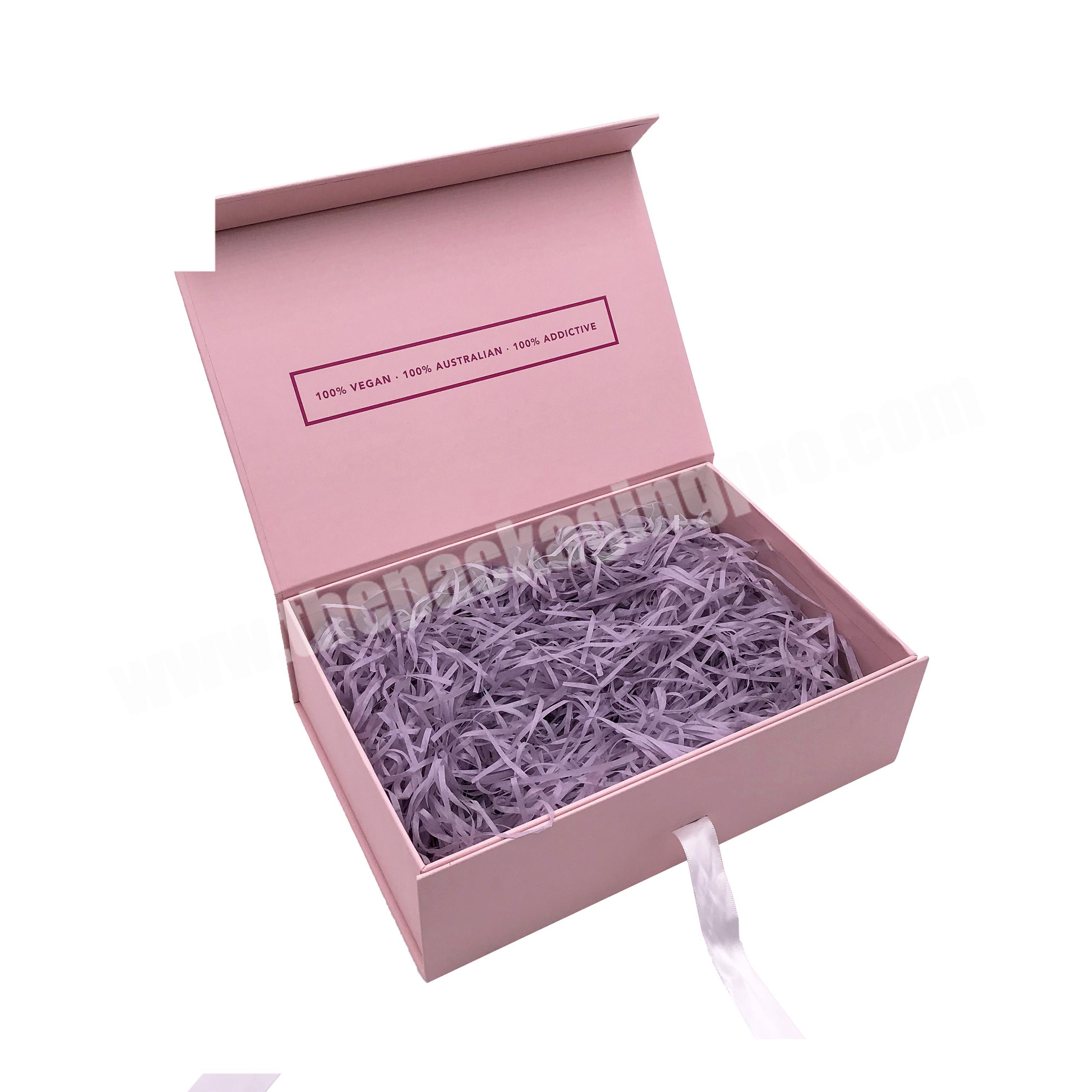 packaging boxes custom logo gift box with ribbon closure for baby gift box packaging wedding souvenirs