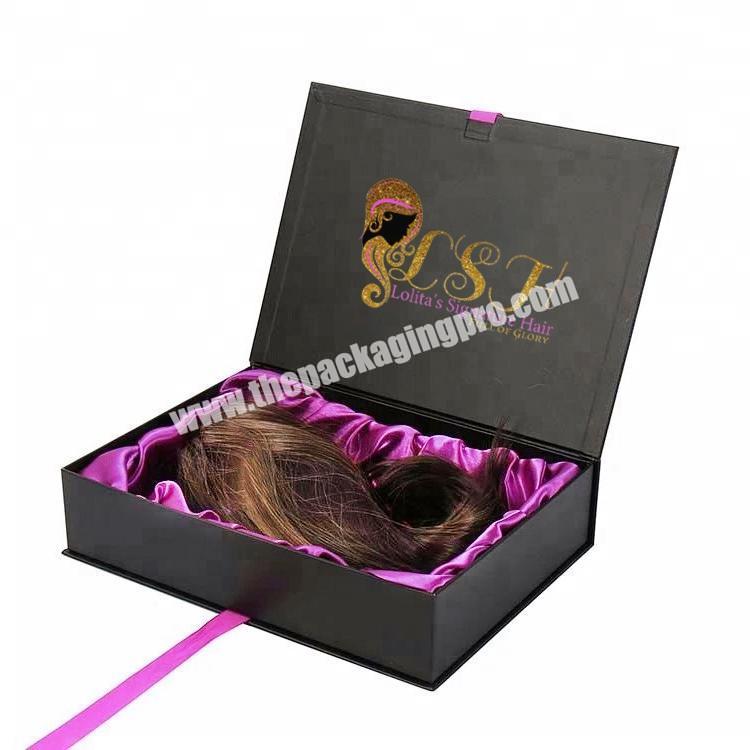 packaging boxes for hair extensions bundles packing custom logo