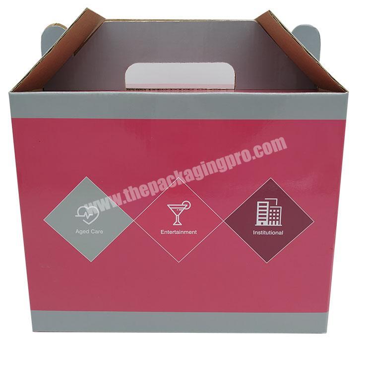 Packaging boxes manufacturer Glossy laminate corrugated box gable E flute corrugated packaging box