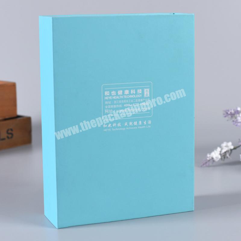 Packaging boxes manufacturer Pantone color printing paper box with logo silver foil stamping gift packaging box