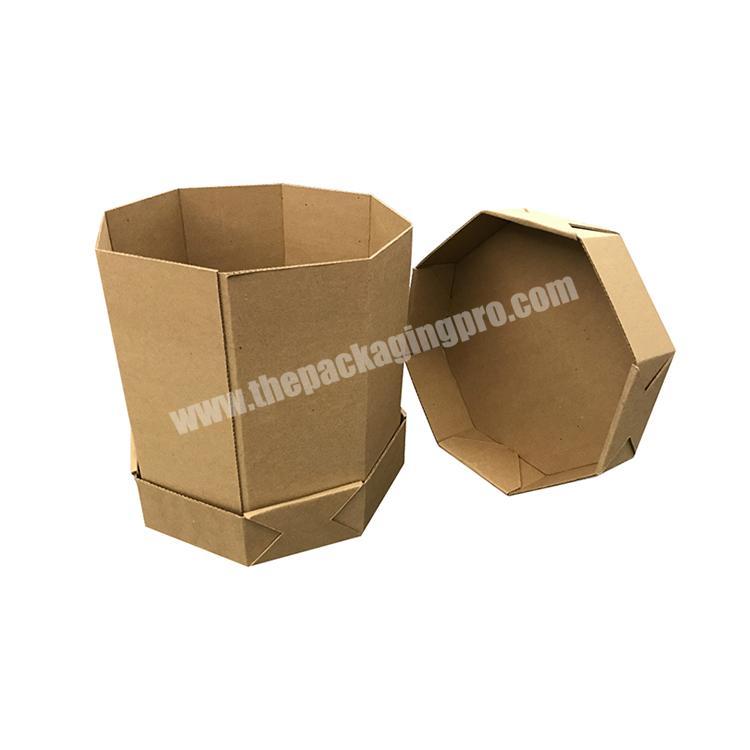 packaging hexagon shape cardboard gift box